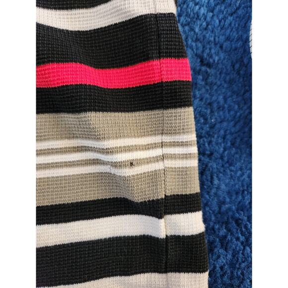 Y2k South Pole Men's Red & Black Striped Polo XL - Picture 7 of 11